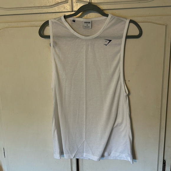 Gymshark Drop Arm Training tank White NWOT - Picture 7 of 10